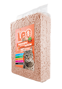 Leo - żwirek dla kota o zapachu brzoskwiniowym