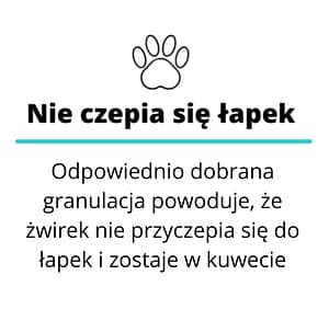Żwirek dla kotów Leo nie czepia się kocich łapek